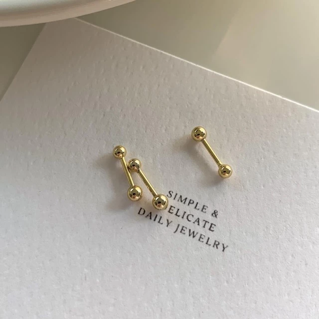 A.piece จิวเงินแท้ [all silver 925] Dot piercing