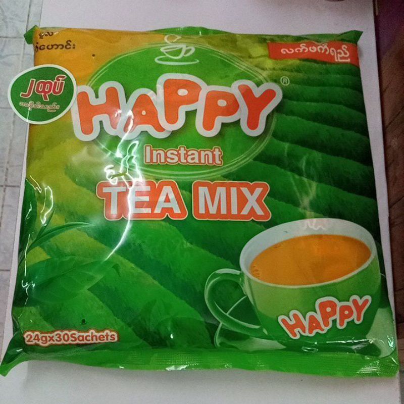 ชาพม่าHappy instant teamix#30ซอง