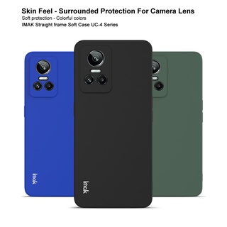 Imak Realme GT Neo3 Neo 3 5G ด้านตรง TPU เคสโทรศัพท์ เลนส์กล้อง ฝาหลัง ซิลิโคน กันกระแทก ป้องกันการลื่นไถล เคสป้องกัน สีบางพิเศษ
