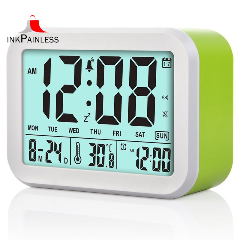 ☀Normal delivery☀Digital Alarm Clock Talking Clock 3 Alarms Intelligent Optional Weekday Alarm