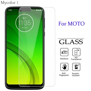 ฟิล์มกระจกนิรภัยกันรอยหน้าจอสําหรับ Motorola Moto G8 Z4 E6 G7 E5 G6 G5S G5 E4 C Plus P30 Play