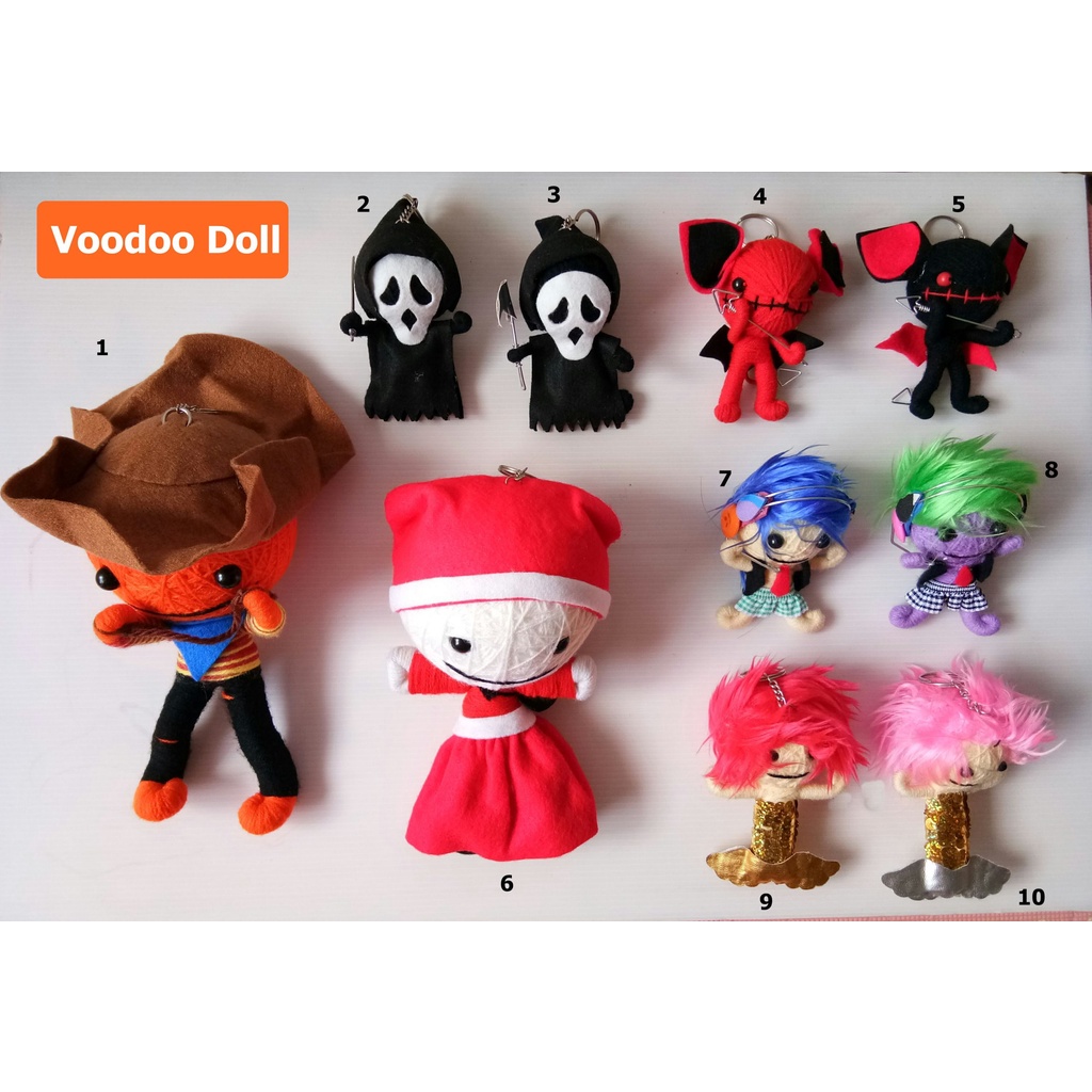 พวงกุญแจ ตุ๊กตาวูดู Unique Voodoo Doll Keychain – Handmade with Love for Bags and Keys #2