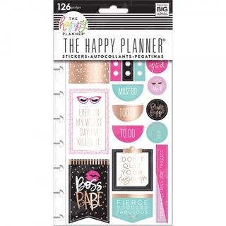 สติกเกอร์​ตกแต่งแพลนเนอร์ BOSS BABE Happy Planner