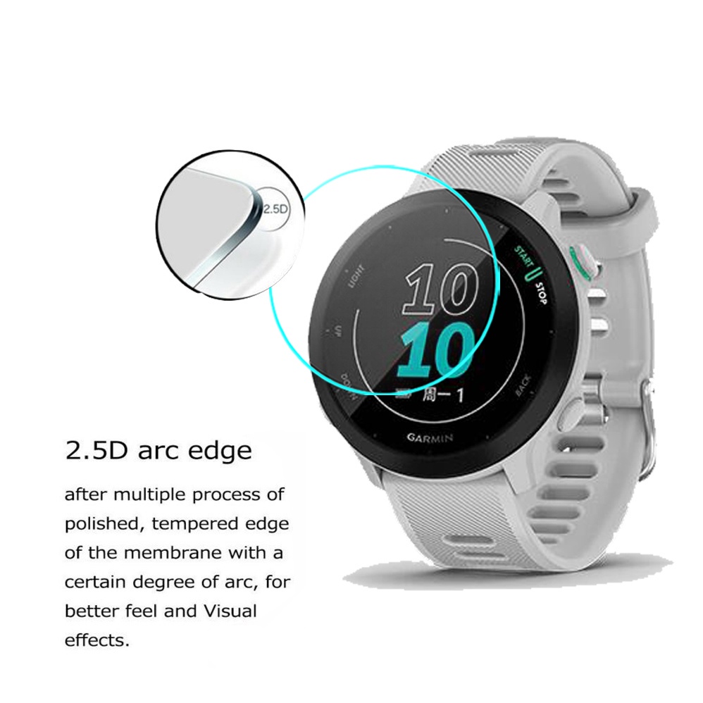 ฟิล์ม Garmin forerunner 55 ฟิล์มป้องกัน ฟิล์มกระจกนิรภัย HD ฟิลม์ใสกันรอยหน้าจอ สำหรับ Garmin forerunner 55 นาฬิกาสมาร์ท