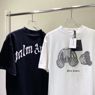 S​ขาว​ พร้อมส่ง​ Palm Angels Palm new headless bear skull T-shirt