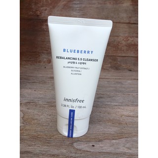 innisfree Blueberry Rebalancing 5.5 Cleanser(100ml) อินนิสฟรี โฟมล้างหน้า บลูเบอร์รี่