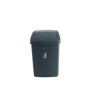 ถังขยะฝาสวิง 50 ลิตรDKWHH-206P/2เทาทึบ ถังขยะ Swing lid trash bin 50 liters DKWHH-206P/2 solid gray