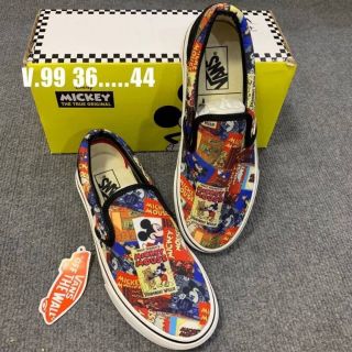 Disney Vans slip on mickey