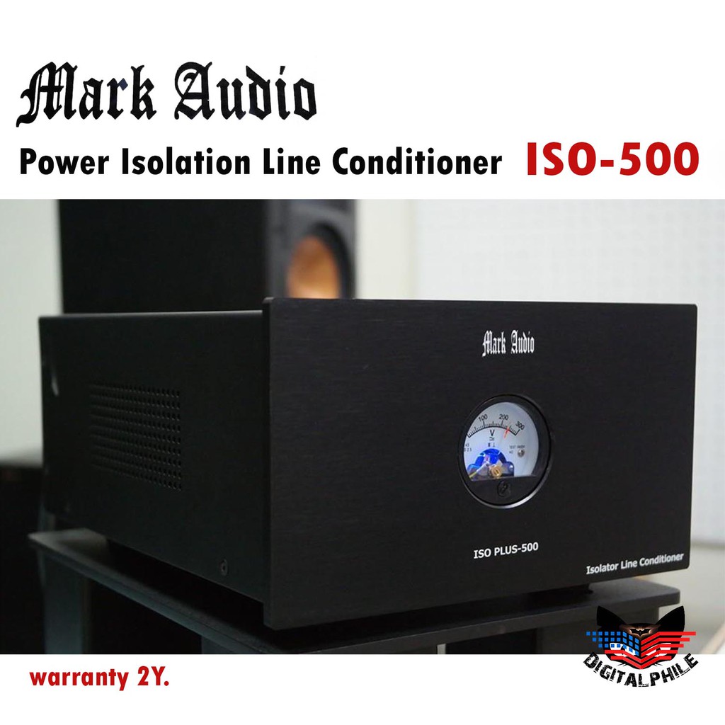 กรองไฟ MARK AUDIO Power Isolate Line Conditioner ขนาด 3000 Watt 500VA