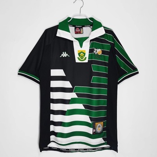 เสื้อกีฬาแขนสั้น ลายทีมชาติฟุตบอล South Africa away S-XXL 1998 คุณภาพสูง สไตล์เรโทร