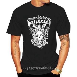 [S-5XL] เสื้อยืดแขนสั้นลําลอง พิมพ์ลายหัวกะโหลก HATEBREED แฟชั่นสําหรับผู้ชาย