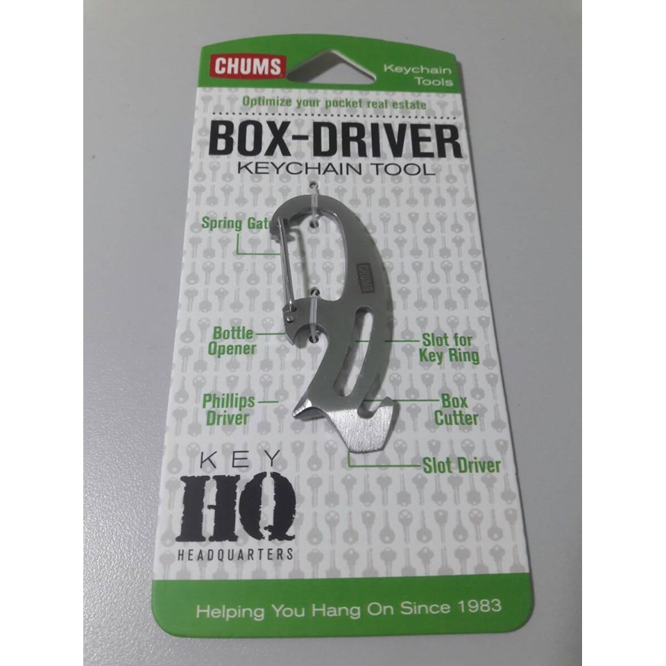 พวงกุญแจ Chums รุ่น Box-Driver Keychain Tool สแตนเลสทั้งชิ้น แบรนด์จาก ...