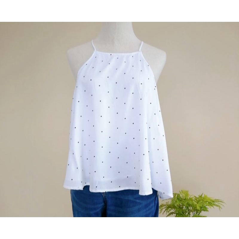 hollister polka dot  top