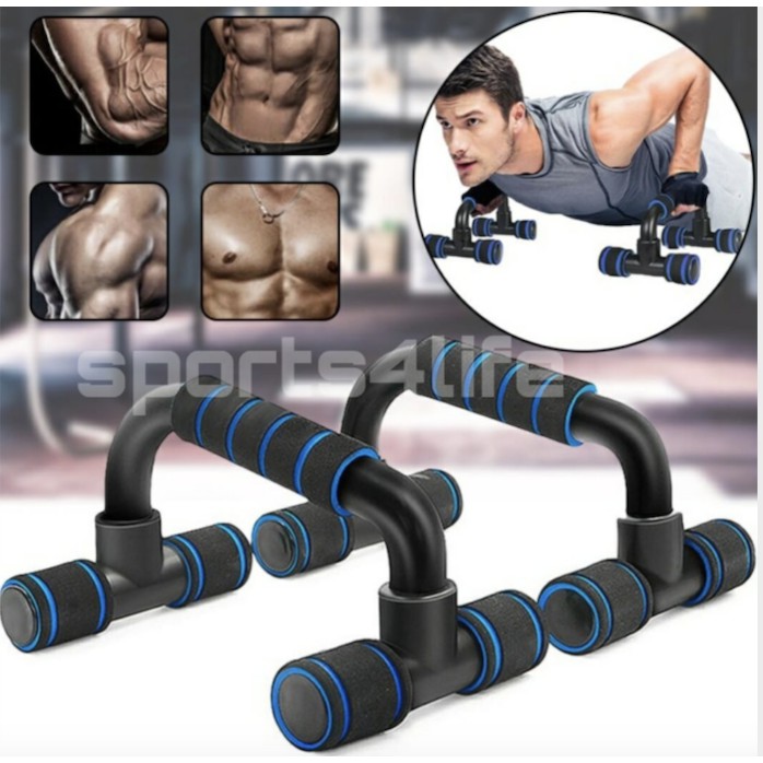 Fitness Gym PUSH Up Bar พร้อมที่จับฟองน้ํา Heavy Duty Pumping Trainer พร้อมกล่องสี (Push Up Support 