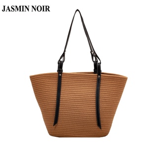 Jasmin NOIR กระเป๋าสะพายไหล่ กระเป๋าถือ ทรงบักเก็ต สําหรับสตรี