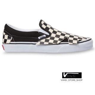 VANS SLIP ON ORIGAMI CHECKERBOARD TRUE WHITE SNEAKERS สินค้ามีประกันแท้