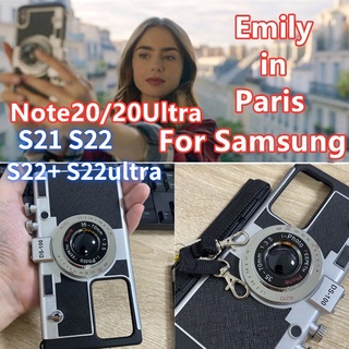 เคสโทรศัพท์มือถือ ลายกล้อง Emily In Paris 3D สําหรับ Samsung Note 20 Ultra S21 S22 S22Ultra