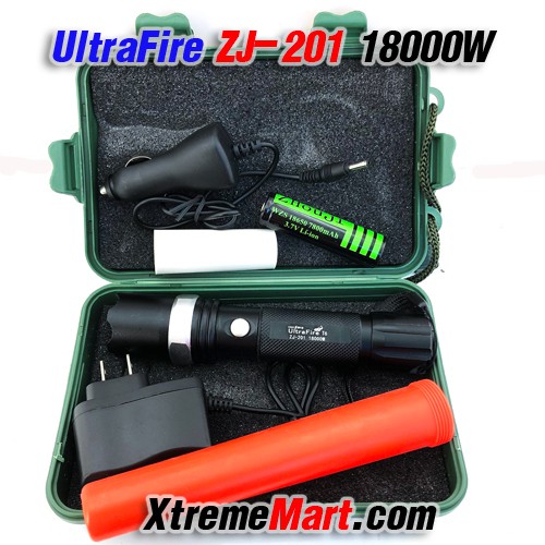 ชุดเซตไฟฉายซูม UltraFire รุ่น ZJ-201 18000W SWAT CREE Super Bright Flashlight Zooming