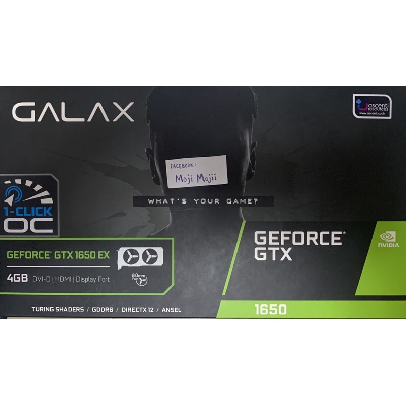 การ์ดจอ Galax GTX1650 ex 1 Click OC มือ 1