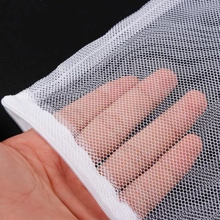 Aquarium Filter Net Mesh Bag ถุงผ้าตาข่ายแบบซิปพลาสติก สำหรับใส่วัสดุกรองตู้ปลา (ไม่มีโลหะ)
