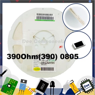 390 Ohm 0805 ±1% 125 mW ±100ppm/°C 0805F3900T5E Uni-Ohm 1-A1-13 (ขายยกแพ็ค 1 แพ็ค มี 100 ชิ้น)