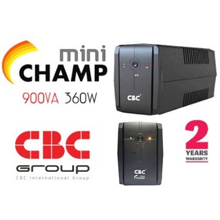 UPS เครื่องสำรองไฟ CBC รุ่น Mini Champ 900VA-360W วัตต์ อุปกรณ์สำรองไฟ ใช้กับ คอมพิวเตอร์ ประกัน2ปี