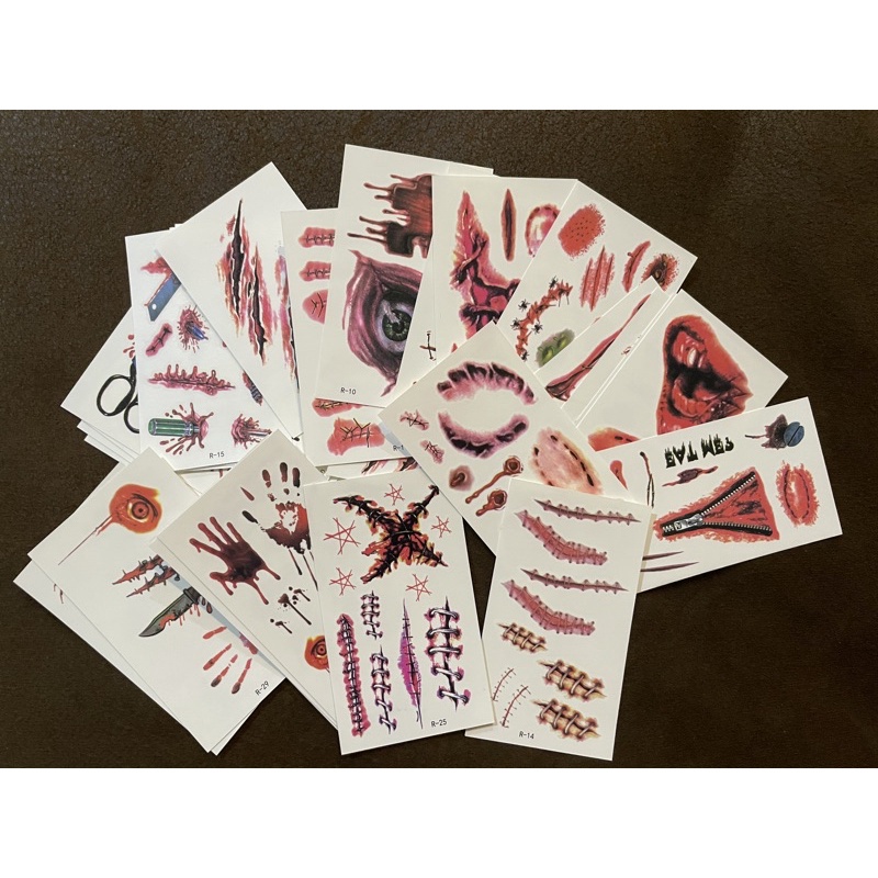 Sticker tattoo สติ๊กเกอร์แทททู ฮาโลวีน