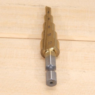 〔TRU❣man〕HSS Hex Shank Pagoda Metal Steel Step Drill Bit Hole Cutter Cut Tool 4-12mm