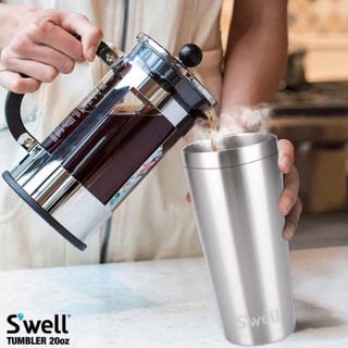 Swell tumbler 20oz แก้วน้ำเก็บอุหภูมิ แก้วน้ำดีไซด์ใหม่ทันสมัยสามารถเก็บความเย็นได้ยาวนาน ตัวด้านในเป็น Stainless steel