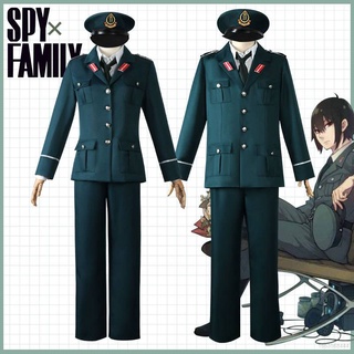 Yyds SPY x FAMILY Yuri Briar ชุดคอสเพลย์ เสื้อ กางเกง หมวก เนคไท ตกแต่งฮาโลวีน อนิเมะ คอสเพลย์