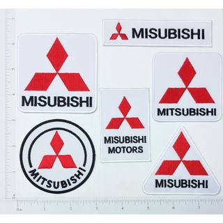 MITSUBISHI Logo มิตซูบิชิ โลโก้ ตัวรีดติดเสื้อ เย็บติดเสื้อ อุปกรณ์ตกแต่งเสื