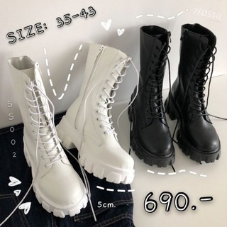 รองเท้าหนัง บูทยาวมาร์ติน 35-43