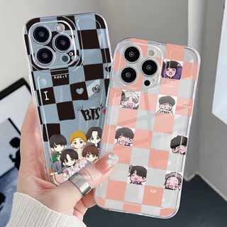 เคสโทรศัพท์มือถือ TPU แบบใส ขอบสี่เหลี่ยม กันกระแทก ลาย We Love BTS BT21 สําหรับ Samsung Galaxy A33 A53 A73 5G A32 A52 A72 A31 A51 A71 A23