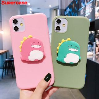 Cute Dinosaur Phone Case For Samsung Galaxy S20 Ultra Plus M30S M21 A20S A30S A50S A10S A80 A70 A60 A50 A40 A30 A20 A10 M10S M20S A10 M30 M20 M10 Soft Case+ Holder Stand Soft Cover