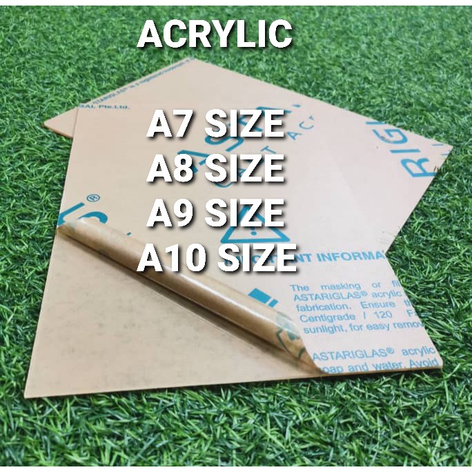 ชิ้น ACRYLIC ขนาด A7, A8, A9, A10 / ACRYLIC A7, A8, A9, A10 SIZE