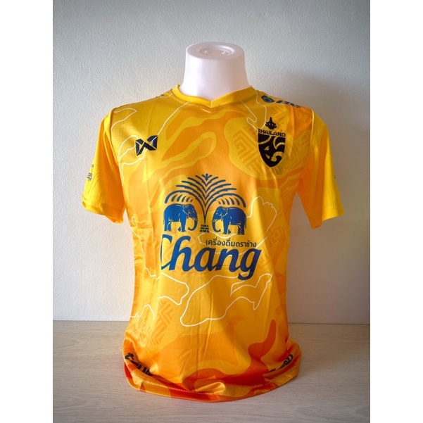 เสื้อบอลชุดบอล ทีมชาติไทยสีเหลือง ราคาถูก