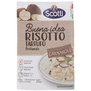 ริซอตโต้ ข้าวผัดสไตส์อิตาลีพร้อมปรุง ผสมเห็ดทรัฟเฟิล Riso Scotti Risotto Tartufo Profumato 210g.