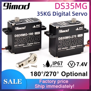 เซอร์โวกันน้ํา 9imod DS35MG 35 กก. 180°/270° เคสเกียร์อลูมิเนียม แบบเต็ม สําหรับ 1/8 1/10 1/12