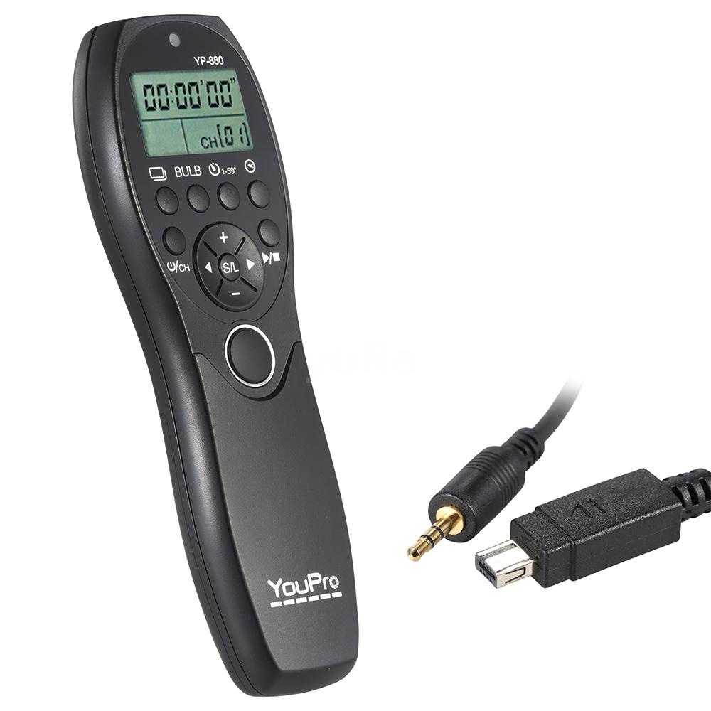 YouPro YP880 DC2 Camera Wired Shutter Release Timer Remote Control LCD