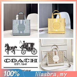 ✨ลิลี่ แคนาดา ช้อปปิ้ง✨ Coach C8417 8417 กระเป๋าผู้หญิง โลโก้คลาสสิก Coach Decal Dempsey tote