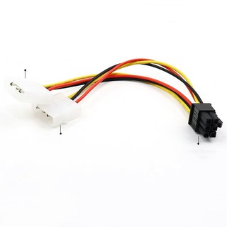 4p to 6p 8p Power Cable Graphics Video Card 4 Pin Molex to 6 Pin PCI-Express PCIE Power Supply Cable Cord