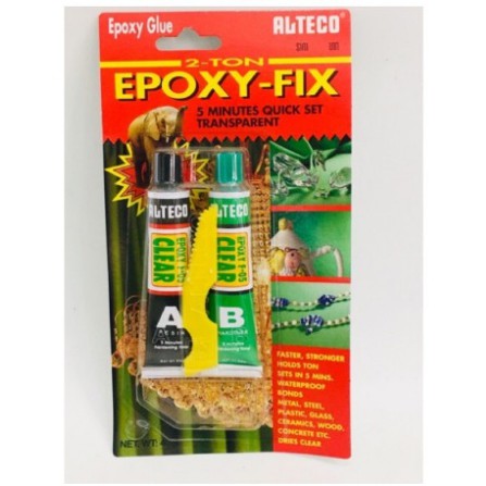 EPOXY -FIX กาวอพ็อกซี่ 2ตันสีใส แห้งเร็ว *