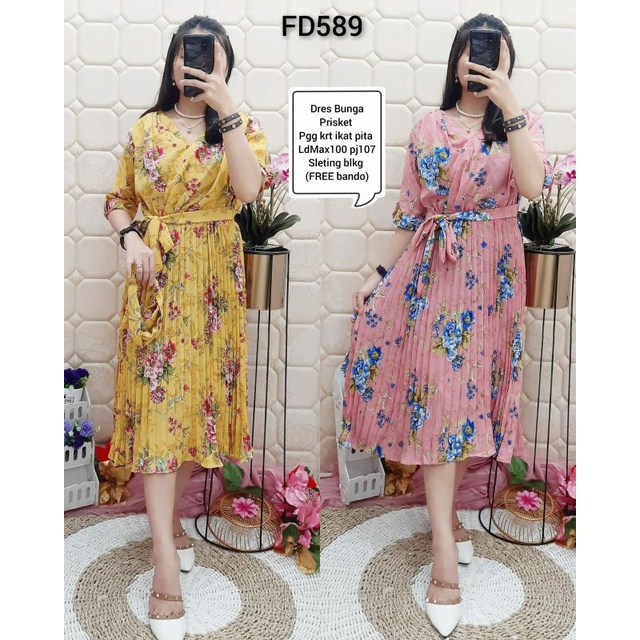 ชุดเดรส Fd589*******