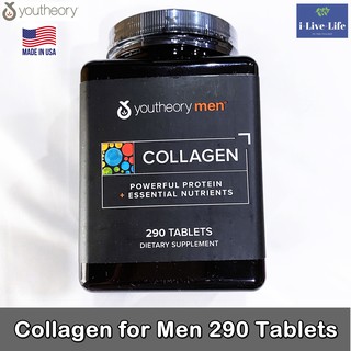 คอลลาเจน สำหรับผู้ชาย Collagen for Men 290 Tablets - Youtheory