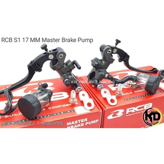 ปั้มบนก้านยาว RCB S1 ซ้าย ขวา  เบอร์ 17 MM Master Brake Pump