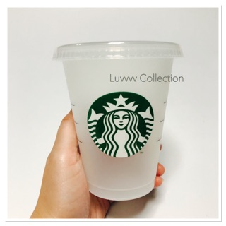 Starbucks Reusable Frosted Cold cup Tumbler Travel Grande 16oz Thailands.