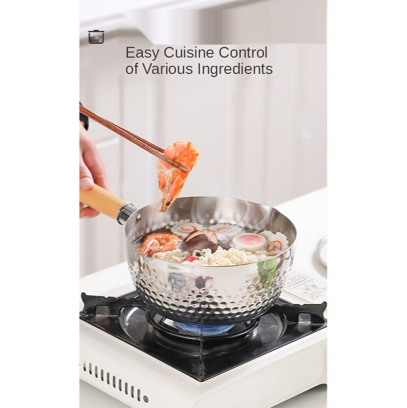 Japanese Saucepan with Lid Stainless Steel Cookware fA0g Shopee Thailand