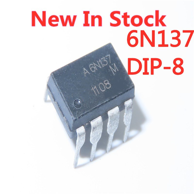 6N137 A6N137 DIP-8 10 ชิ้น/ล็อต Optocoupler Isolator Logic เอาต์พุต IC tta