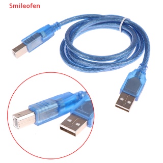 [Smileofen] ใหม่ สายเคเบิลสั้น USB 2.0 Type A ตัวผู้ เป็น B ตัวผู้ 0.3 0.5 1 1.5 ม. สําหรับเครื่องพิมพ์