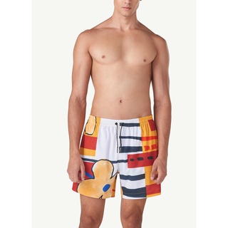 Angelys Balek กางเกงว่ายน้ำผู้ชาย Mid - Lenght Swim Short รุ่น  FW21SWM00300206 สีมัลติคัลเลอร์